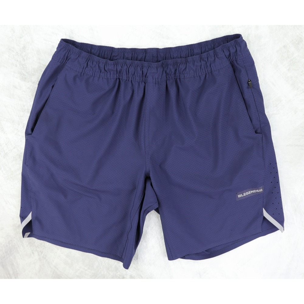 Legends Luka Shorts Mens Large L Navy Blue Performance Running Athletic